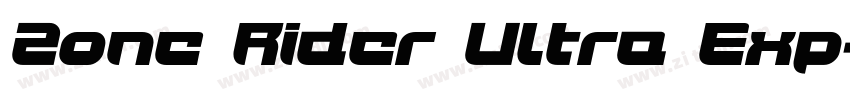 Zone Rider Ultra Exp字体转换
